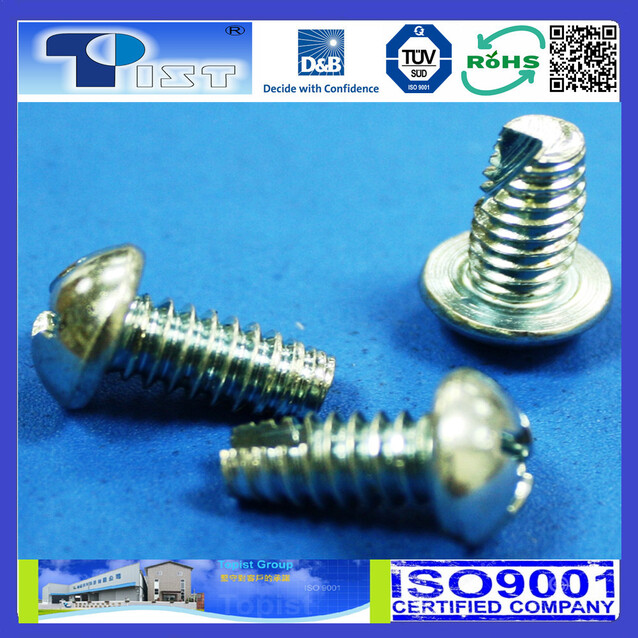 Pan Head, Phil, Machine Screw, Thread cutted, Zine Plated