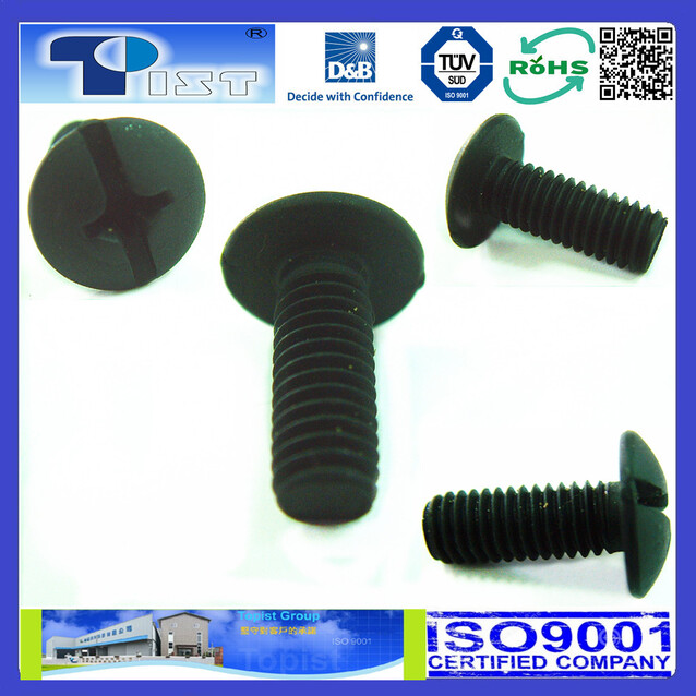 Truss Head, Phil Slotted, Machine Screw, Black Oxide