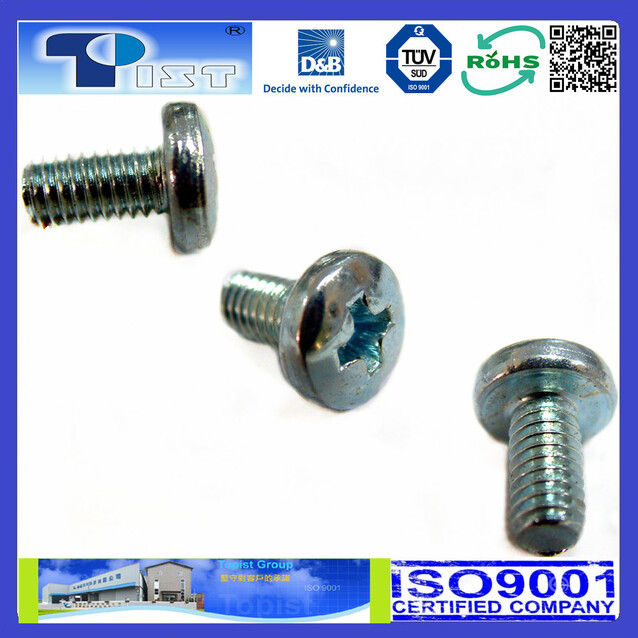 Pan Head, Phil, Machine Screw, Zinc Plated